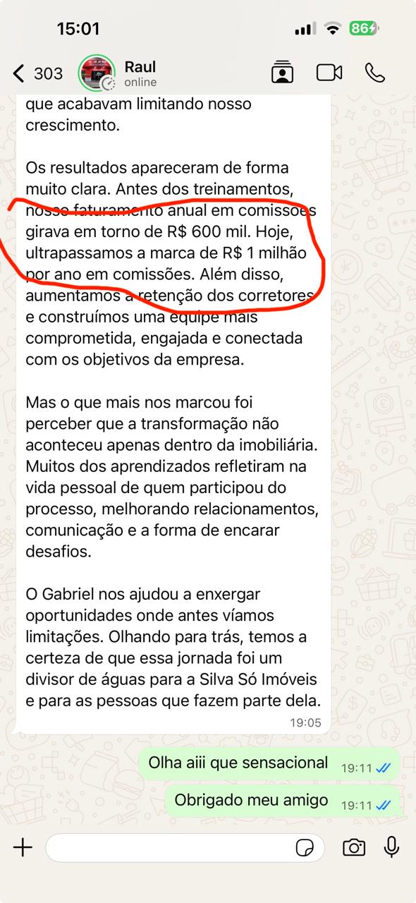 Depoimento Silva Só Imóveis
